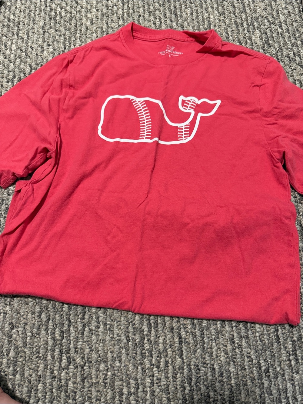 Vineyard Vines Red Whale Short Sleeve Tee